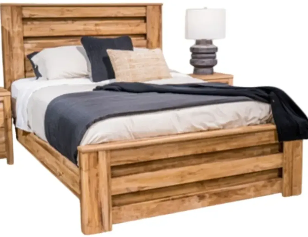 Signature Design by Ashley® Maystonna Brown King Crossbuck Panel Bed