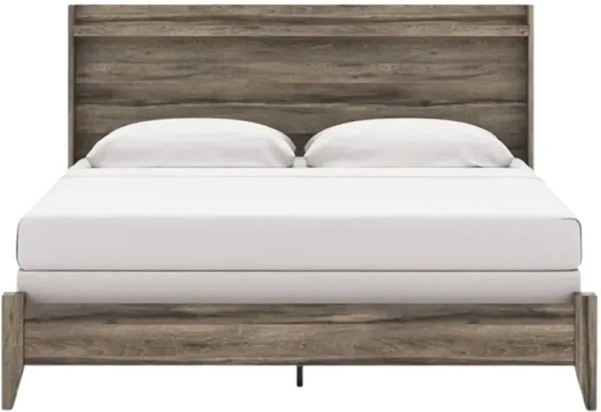 Signature Design by Ashley® Elbrim Brown King Panel Bed