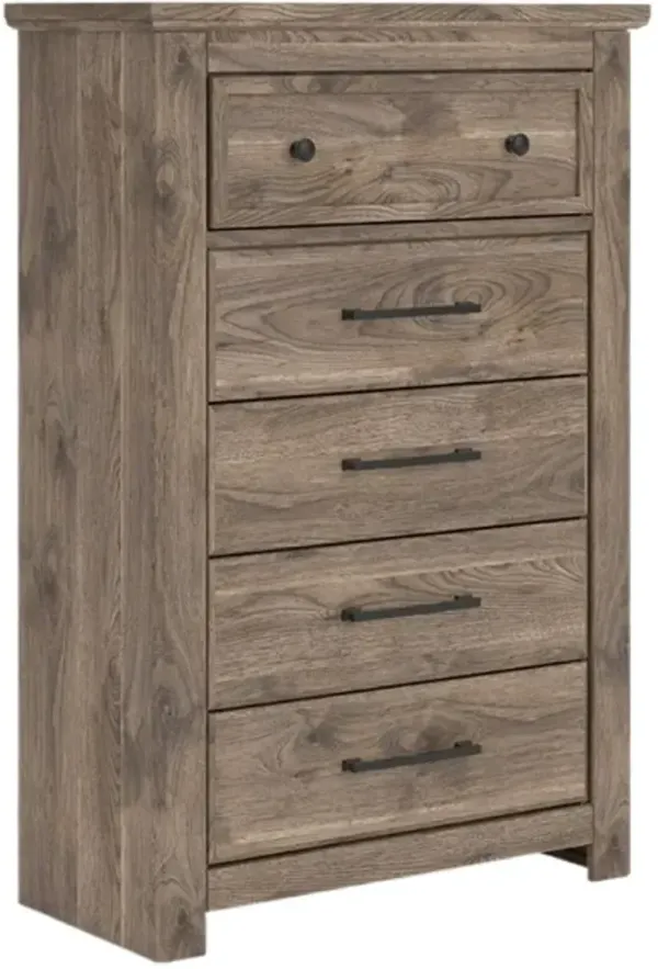 Signature Design by Ashley® Rusticott Brown 5-Drawer Chest