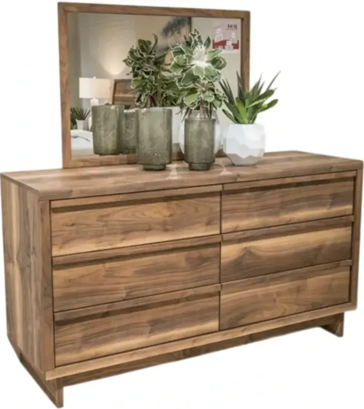 Signature Design by Ashley® Zadilyn Brown 6-Drawer Dresser and Mirror