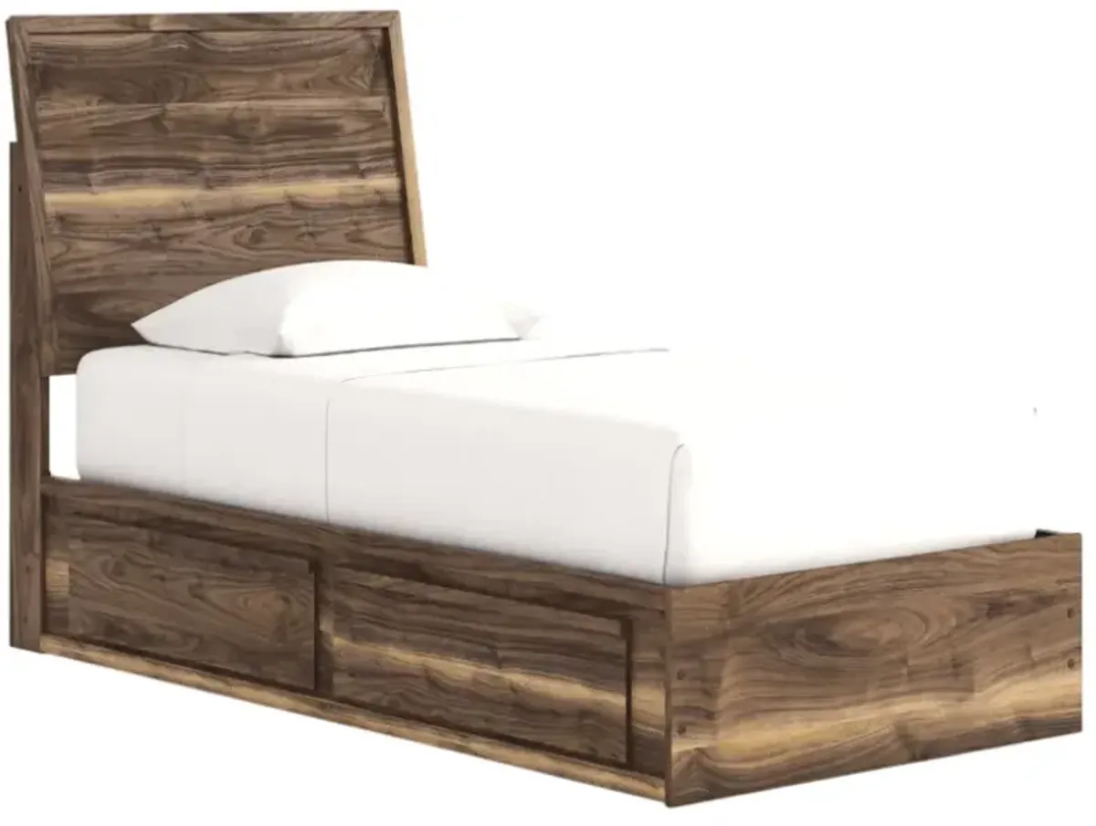 Signature Design by Ashley® Chirason Brown Twin Panel Storage Bed