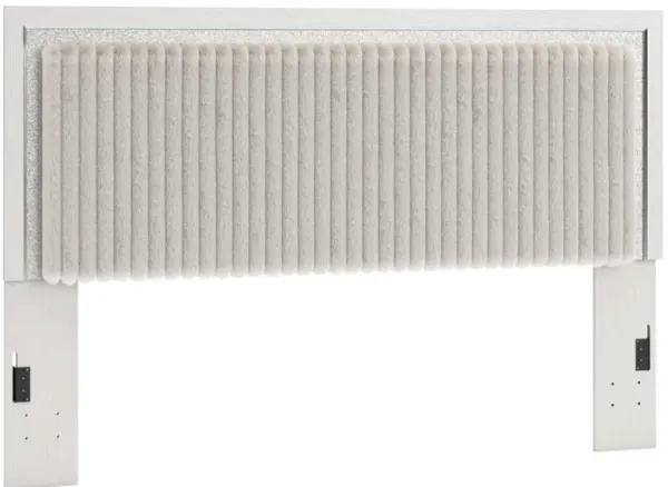 Signature Design by Ashley® Zuraleus White Upholstered King Panel Headboard