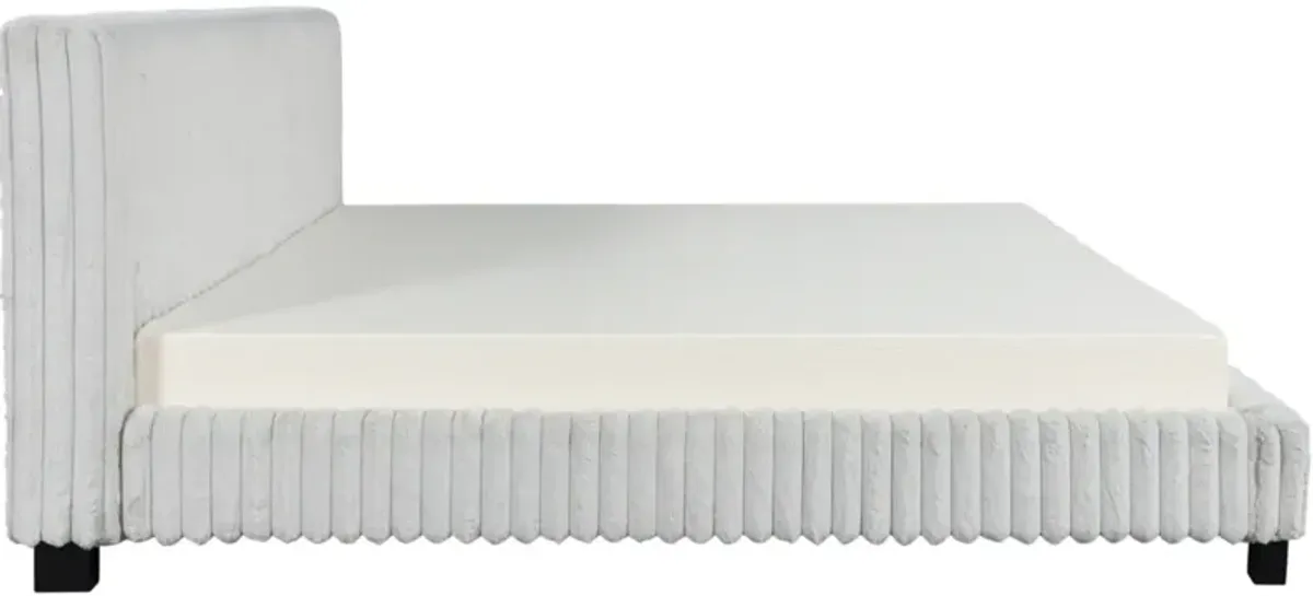 Signature Design by Ashley® Zuraleus White King Upholstered Panel Bed