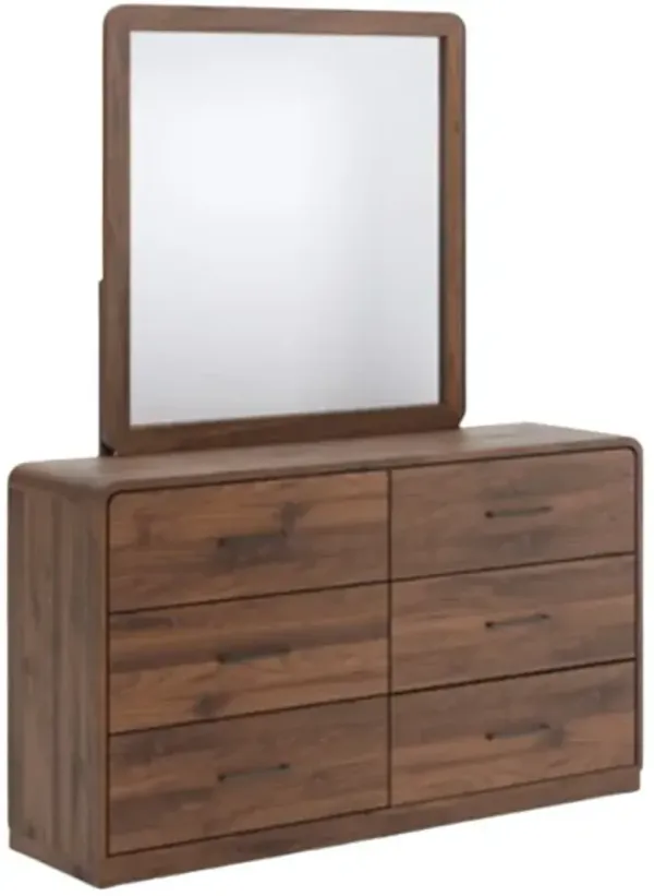 Signature Design by Ashley® Fortlorn Walnut Brown Dresser and Mirror