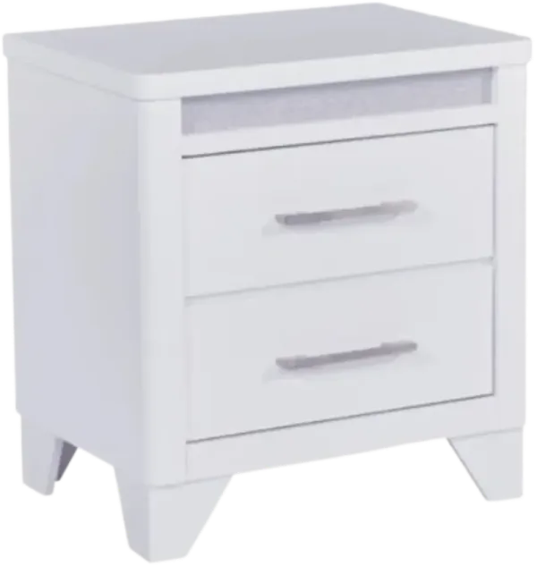 Signature Design by Ashley® Jarlee White 2-Drawer Nightstand