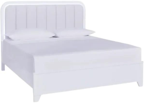Signature Design by Ashley® Jarlee White King Upholstered Panel Bed