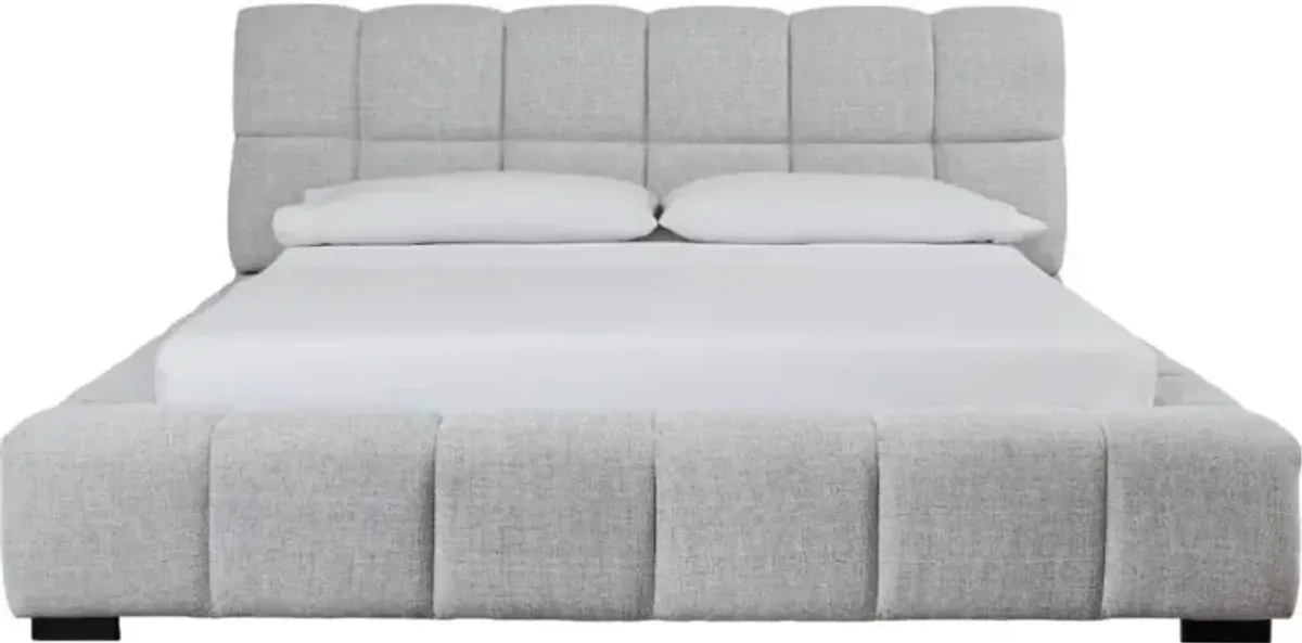 Signature Design by Ashley® Grendusk Light Gray King Upholstered Panel Bed