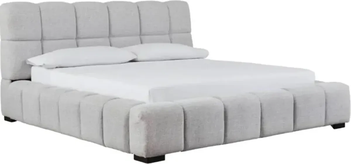 Signature Design by Ashley® Grendusk Light Gray California King Upholstered Panel Bed