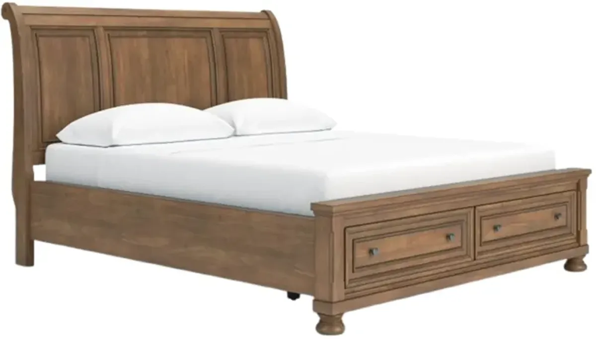 Signature Design by Ashley® Feddinger Medium Brown California King Storage Sleigh Bed