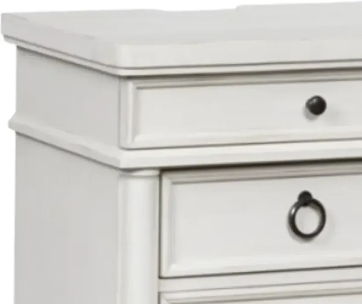 Signature Design by Ashley® Rowlenstown Antique White 3-Drawer Nightstand