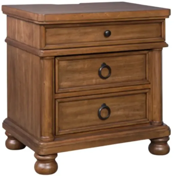Signature Design by Ashley® Rowlenstown Brown 3-Drawer Nighstand