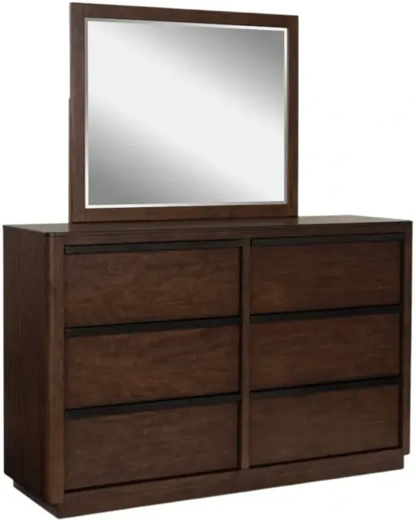 Signature Design by Ashley® Dilenno Dark Brown Dresser and Mirror
