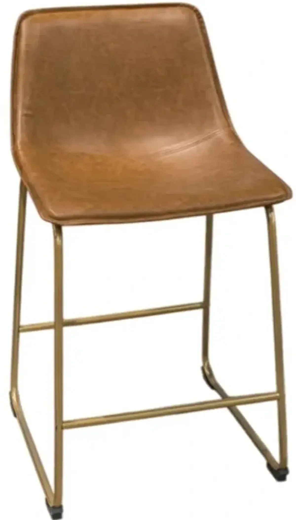 Signature Design by Ashley® Ciabori Brown/Gold Upholstered Bar Stool