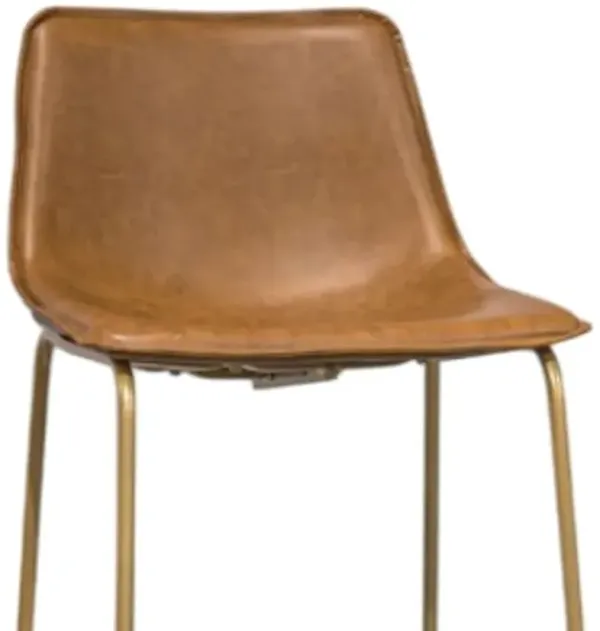 Signature Design by Ashley® Ciabori Brown/Gold Tall Upholstered Bar Stool