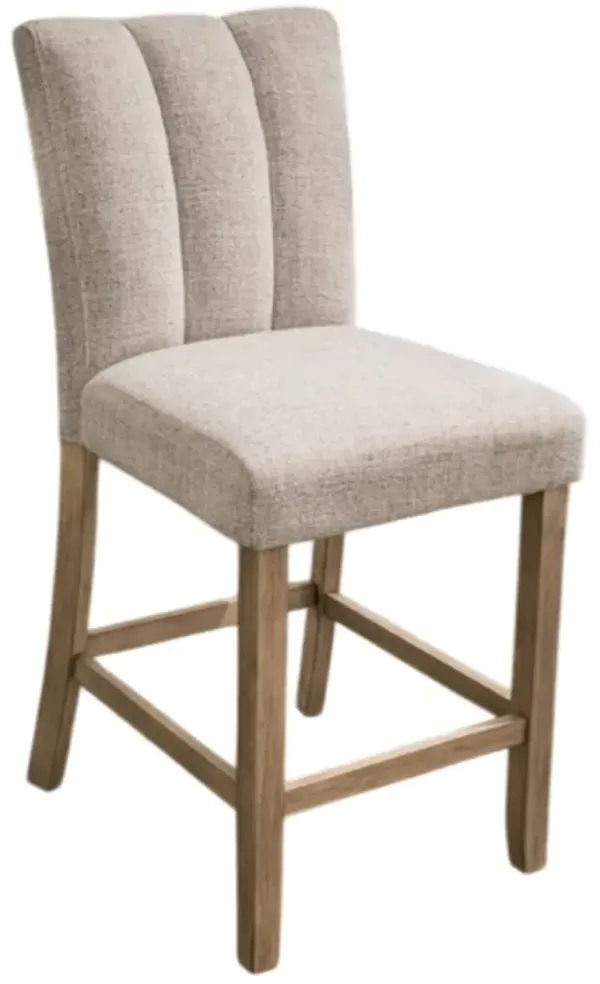 Signature Design by Ashley® Larawyn Bisque/Gray Upholstered Bar Stool