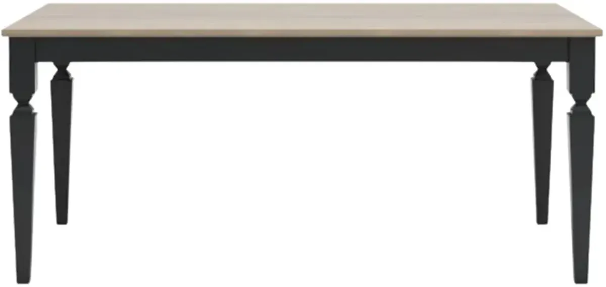 Signature Design by Ashley® Brenkerton Grayish Brown Rectangular Dining Table with Black Base