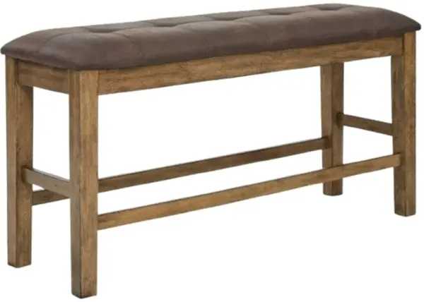 Signature Design by Ashley® Urbinforte Brown/Light Brown Upholstered Counter Bench