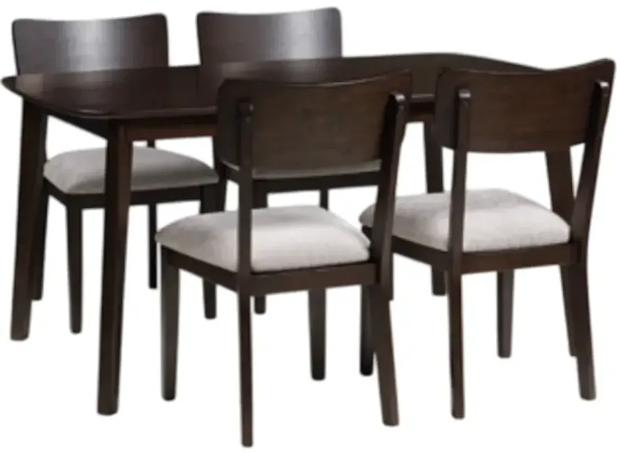 Signature Design by Ashley® Mallenette 5-Piece Merlot Dining Set