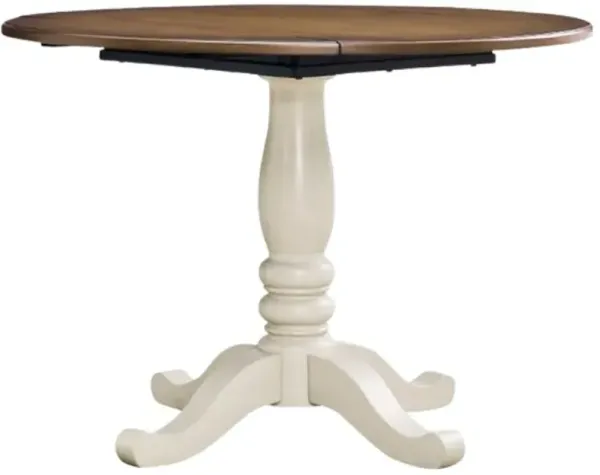 Signature Design by Ashley® Wirloni Brown Dining Table with Antique White Base