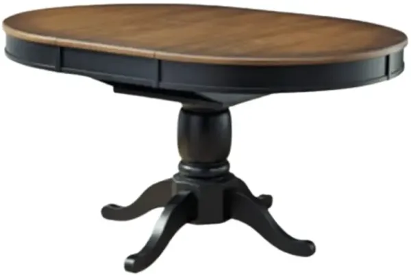 Signature Design by Ashley® Clorazi Brown Oval Dining Table with Black Base