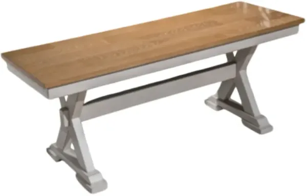 Signature Design by Ashley® Purlaney Antique White/Natural Dining Bench