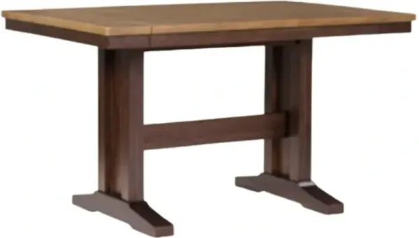 Signature Design by Ashley® Rylandeen Light Brown Counter Extendable Table with Dark Brown Base