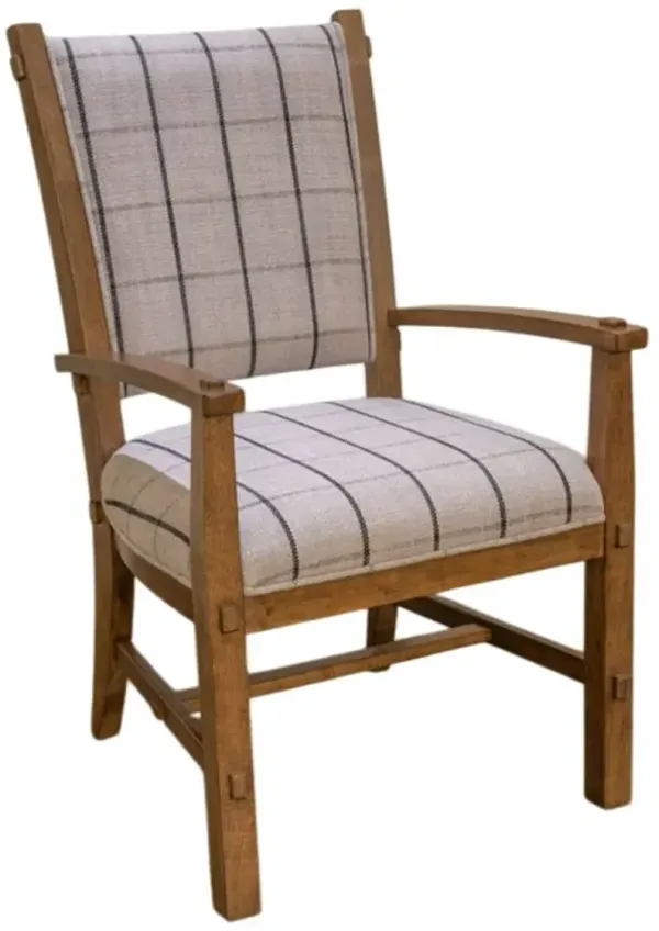 Signature Design by Ashley® Gramburg Light Brown Upholstered Dining Arm Chair