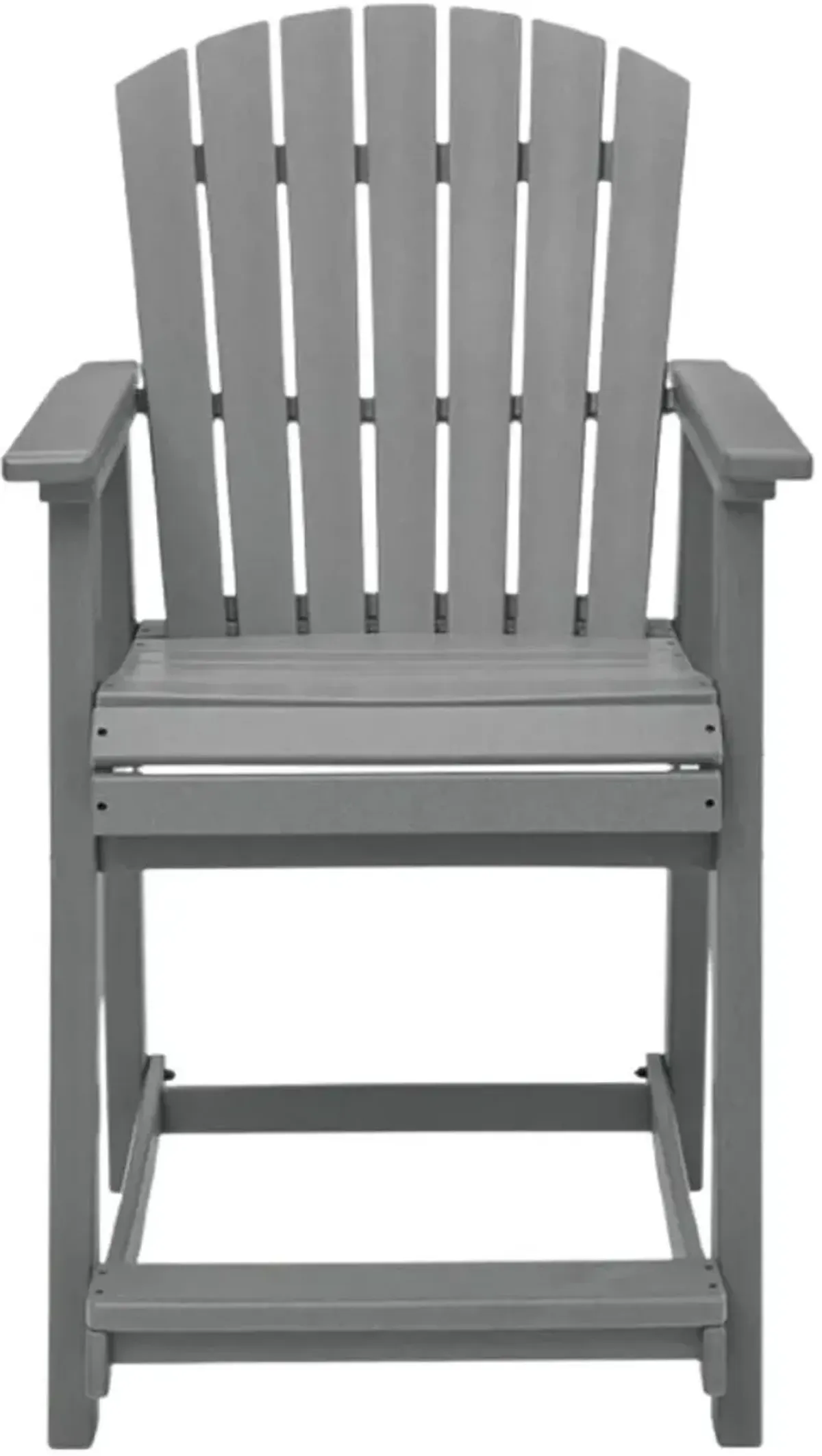 Signature Design by Ashley® Sanctuary Beach Dark Gray Plastic Outdoor Bar Stool