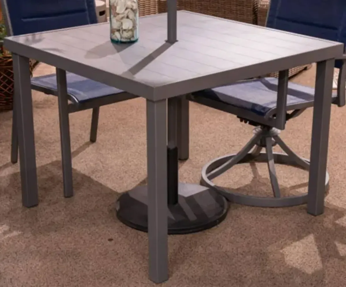 Signature Design by Ashley® Rocky Creek Gray Aluminum Outdoor Dining Table