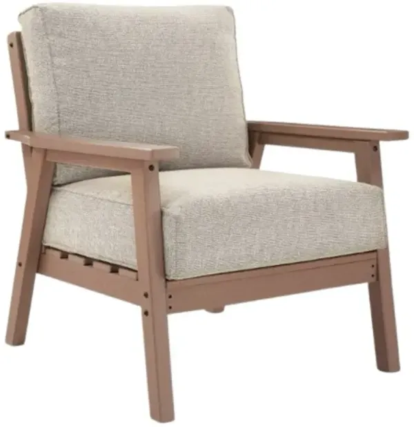 Signature Design by Ashley® Grover Beach Beige/Driftwood Plastic Outdoor Lounge Chair