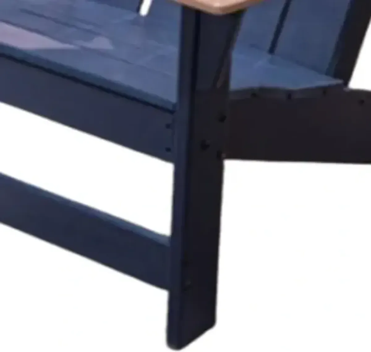 Signature Design by Ashley® East Beach Driftwood/Navy Blue Outdoor Adirondack Chair
