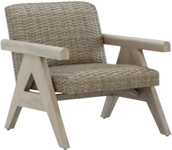 Signature Design by Ashley® Cliff Trails Beige Outdoor Aluminum/Resin Wicker Rocking Lounge Chair