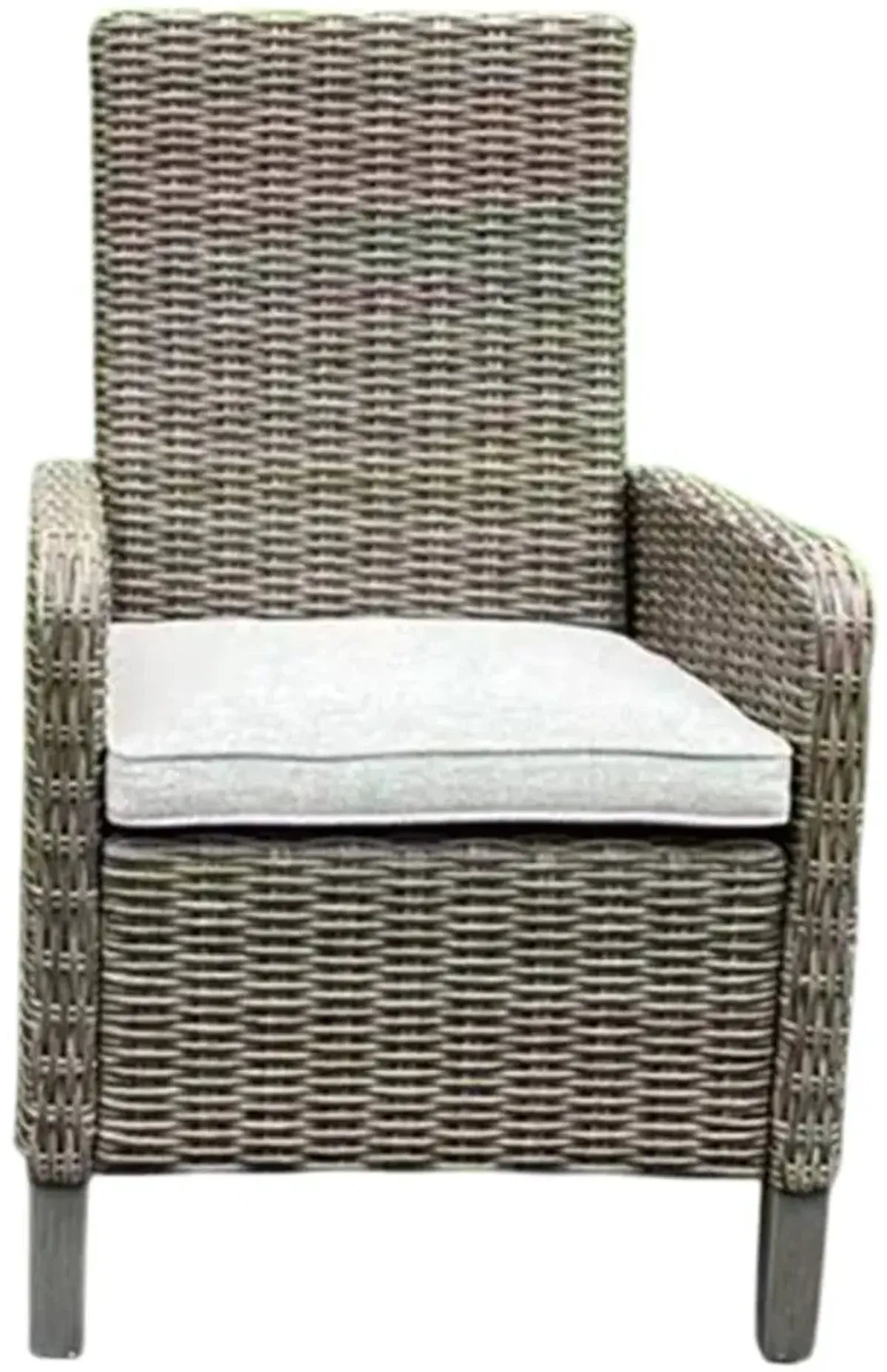 Signature Design by Ashley® Laguna Heights Beige-Gray Fabric/Resin Wicker Outdoor Arm Chair