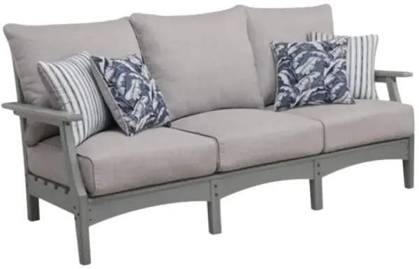 Signature Design by Ashley® Cove Beach Gray Fabric/Wooden Outdoor Sofa