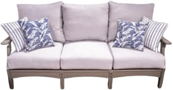 Signature Design by Ashley® Cove Beach Gray Fabric/Wooden Outdoor Sofa