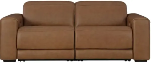Signature Design by Ashley® Magic Man 2-Piece Caramel Power Reclining Sectional