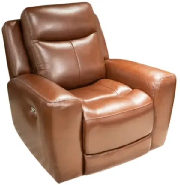 Signature Design by Ashley® Next Move Mahogany Power Recliner with Adjustable Headrest