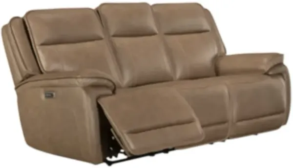 Signature Design by Ashley® Glencroft Sahara Power Reclining Sofa with Adjustable Headrest