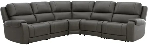 Signature Design by Ashley® 5Z - Pittson 5-Piece Anchor Left Arm Facing Power Reclining Sectional