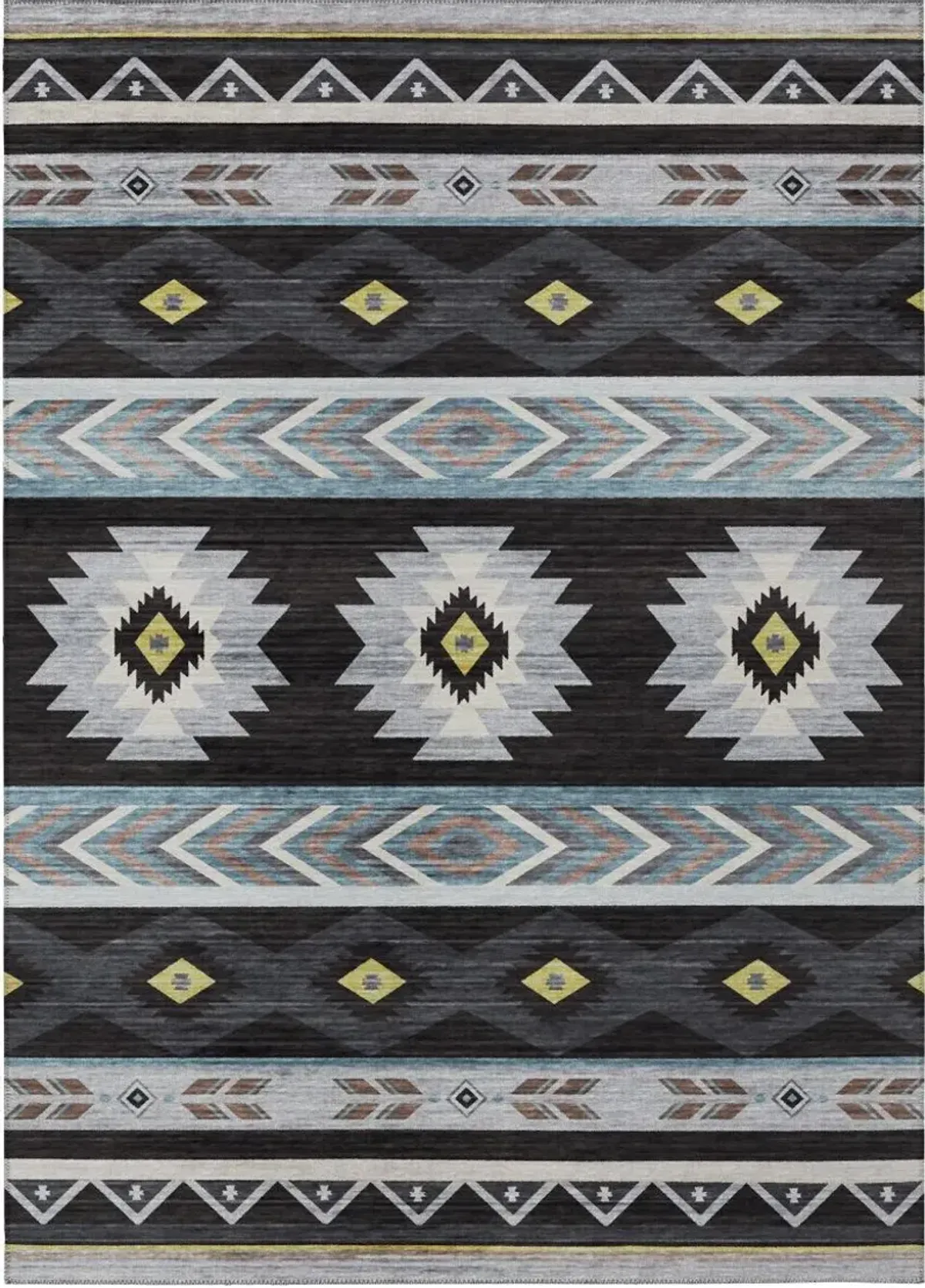 Dalyn Rug Company Phoenix Black 5'x8' Style 2 Area Rug