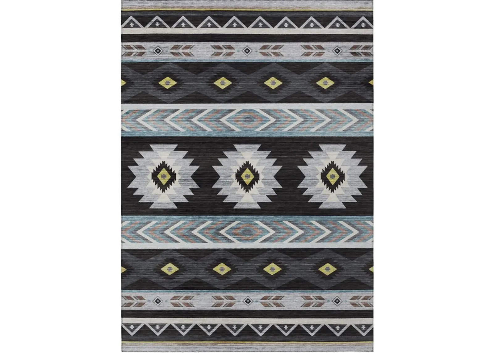 Dalyn Rug Company Phoenix Black 5'x8' Style 2 Area Rug