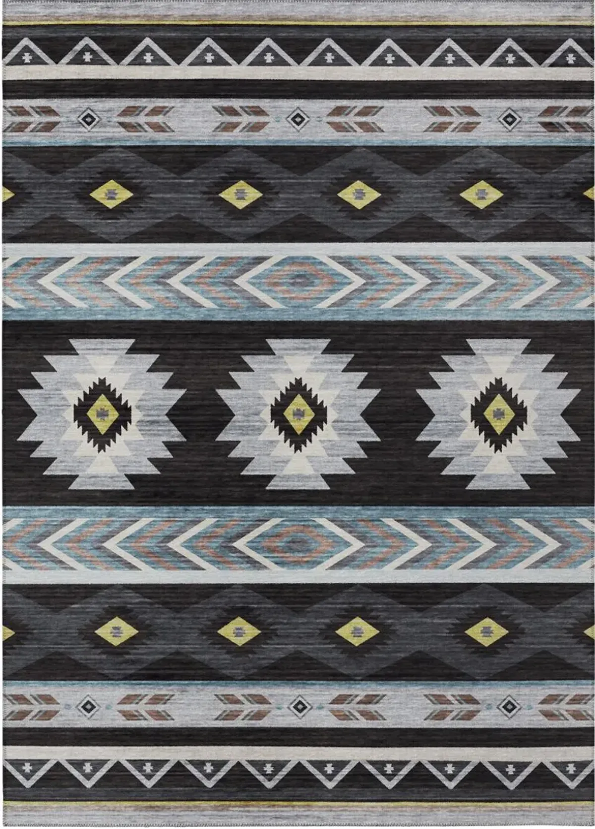 Dalyn Rug Company Phoenix Black 5'x8' Style 2 Area Rug