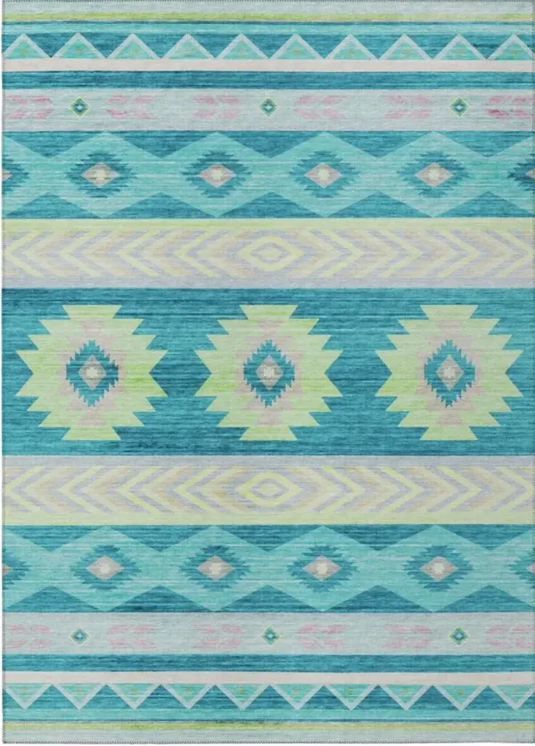 Dalyn Rug Company Phoenix PH3 Teal 5'x8' Area Rug