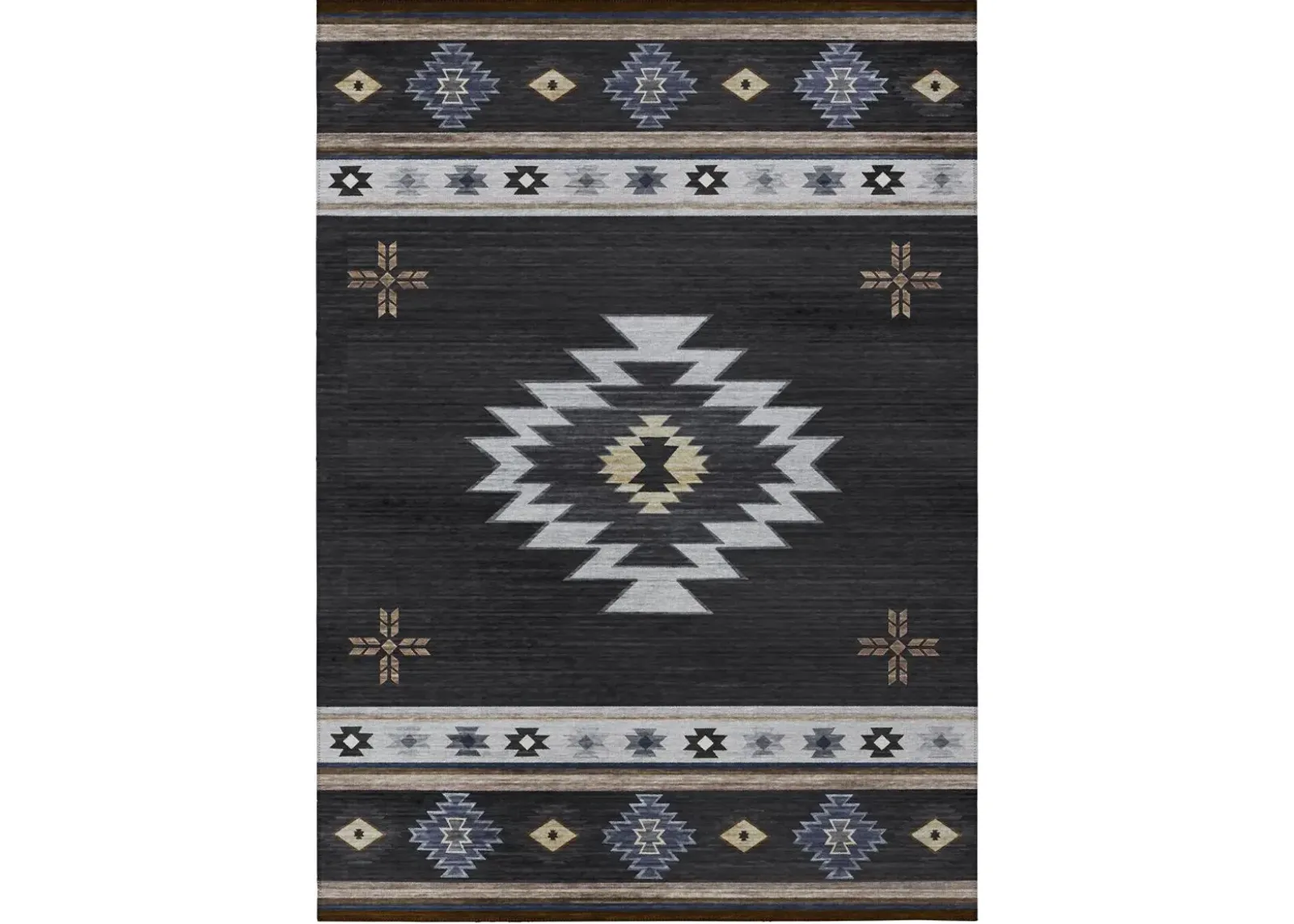 Dalyn Rug Company Phoenix Black 5'x8' Style 1 Area Rug