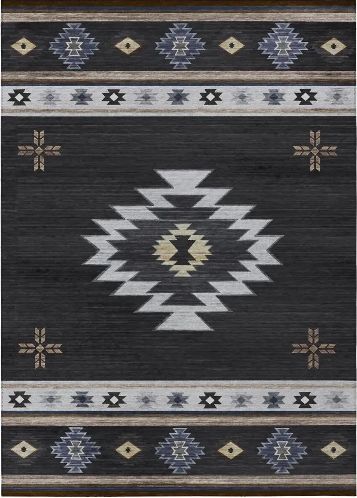 Dalyn Rug Company Phoenix Black 5'x8' Style 1 Area Rug