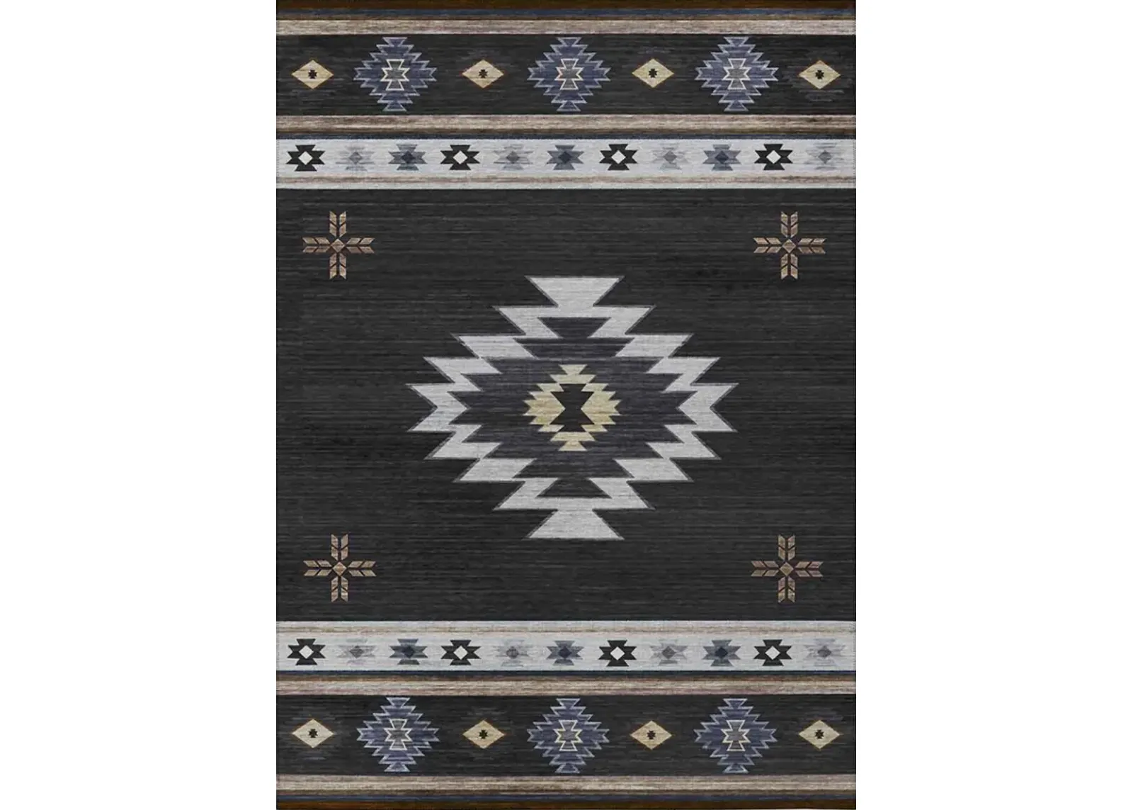 Dalyn Rug Company Phoenix Black 8'x10' Style 2 Area Rug