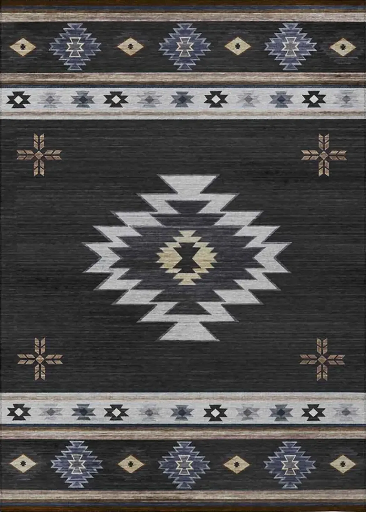 Dalyn Rug Company Phoenix Black 8'x10' Style 2 Area Rug