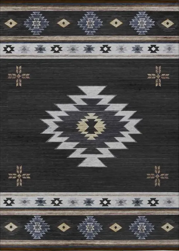 Dalyn Rug Company Phoenix Black 8'x10' Style 1 Area Rug