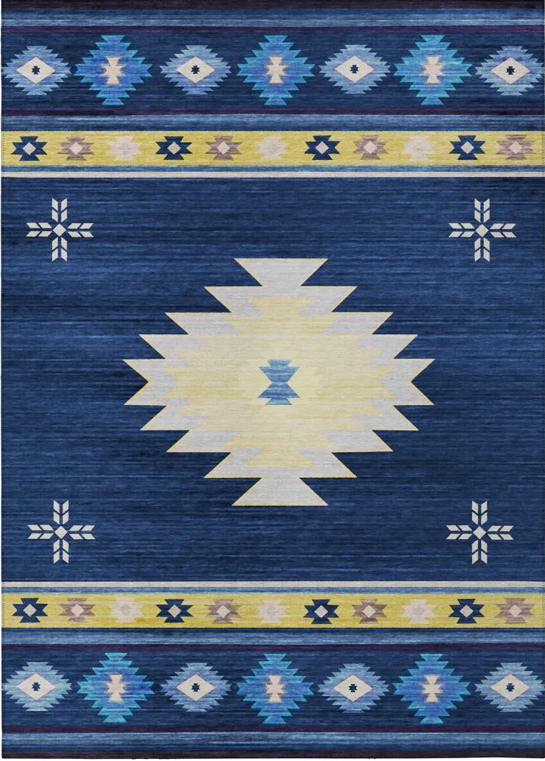 Dalyn Rug Company Phoenix Navy 5'x8' Area Rug