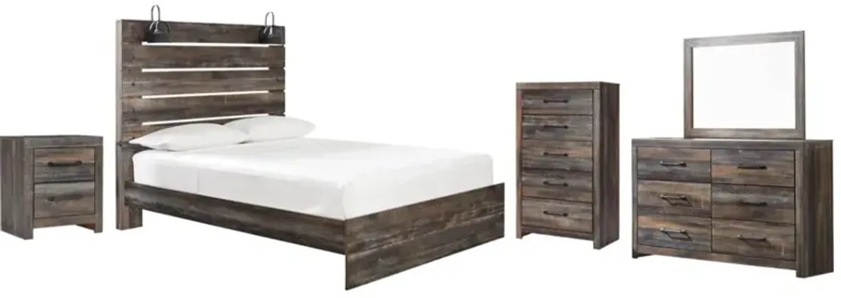 Signature Design by Ashley® Drystan 5-Piece Multi Queen Panel Bed Set